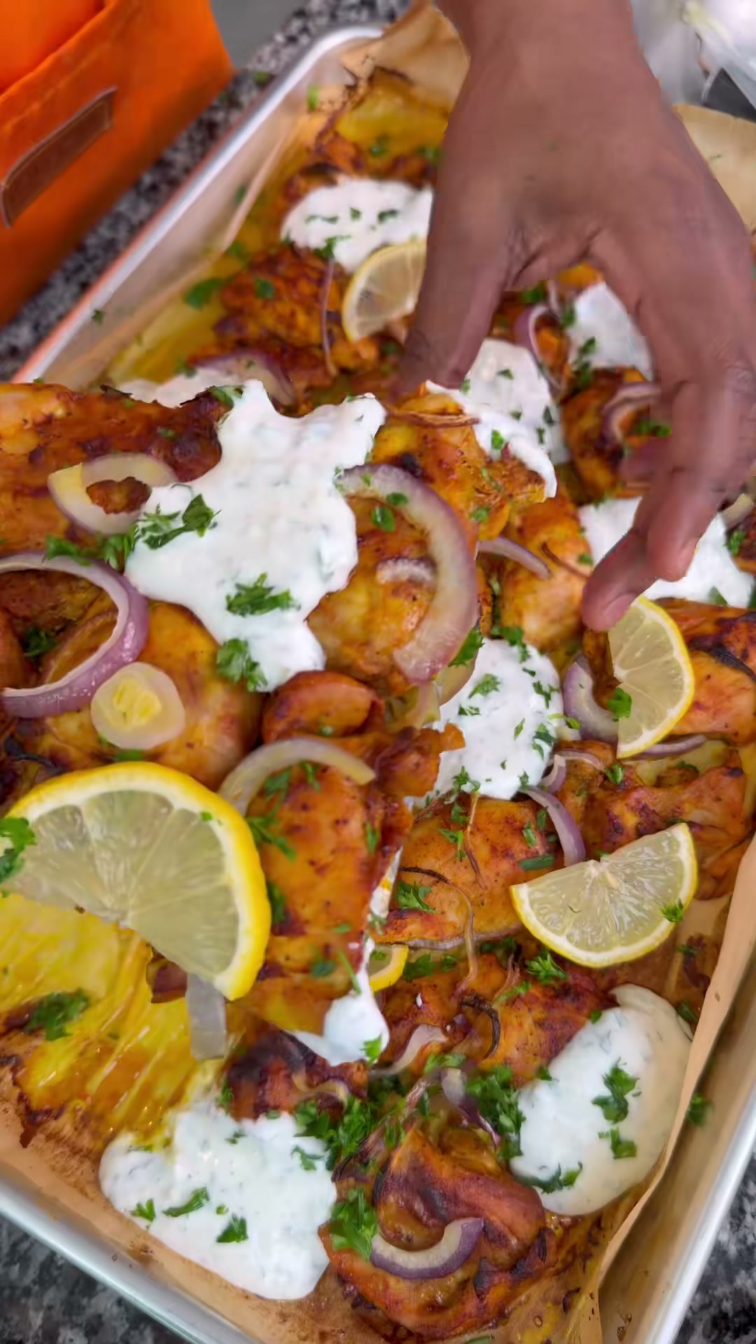 Sheet Pan Chicken Shawarma
