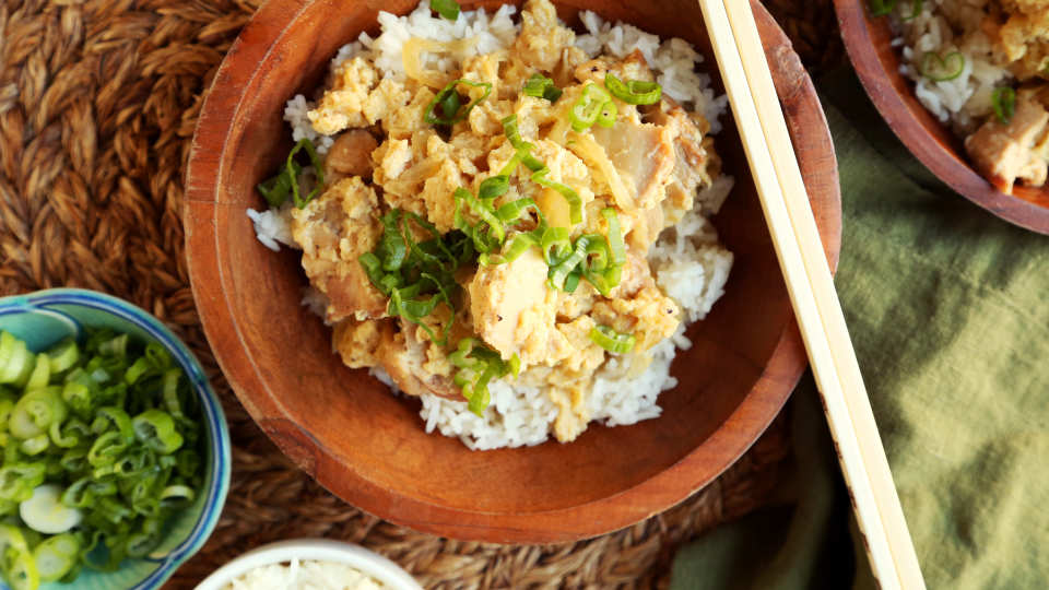 Oyakodon - Chicken and Egg Rice Bowl