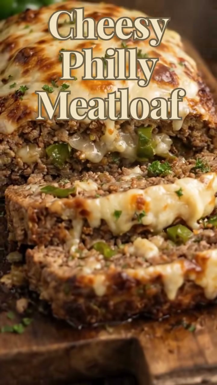 Cheesy Philly Meatloaf