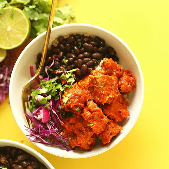 Smoky Tempeh Burrito Bowls