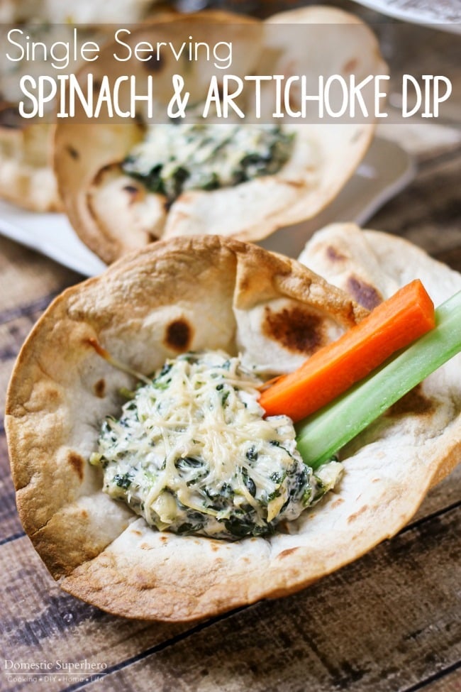 Microwave Spinach Parmesan Mug Dip
