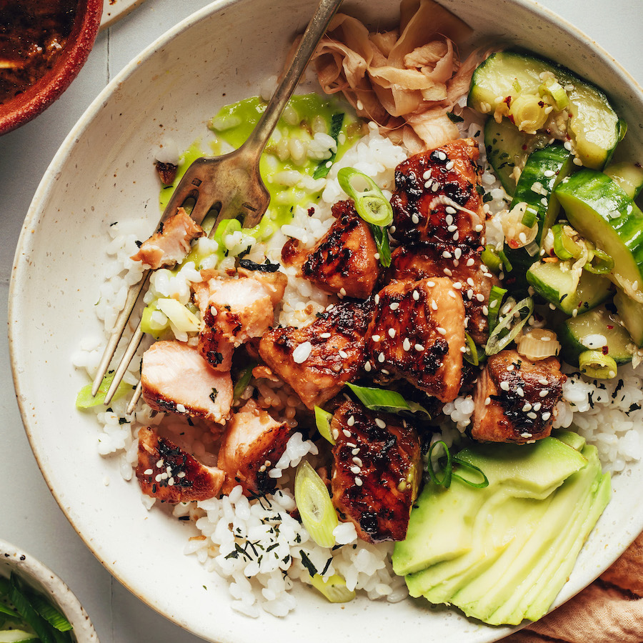 Easy Salmon "Sushi" Bowls
