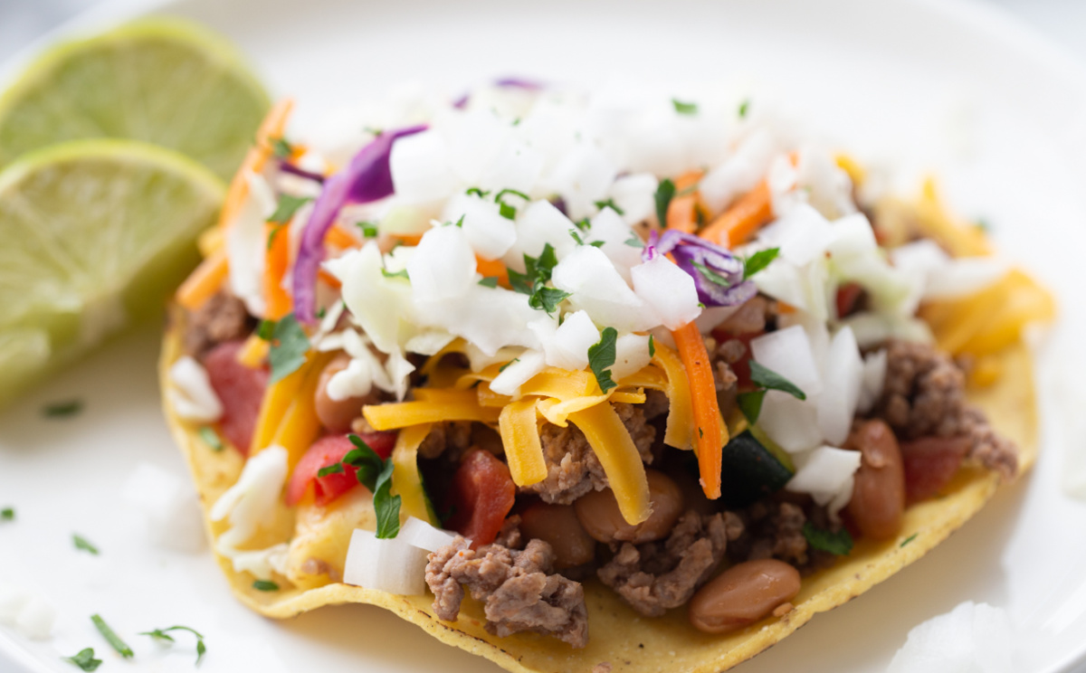 Chipotle Beef Tostadas