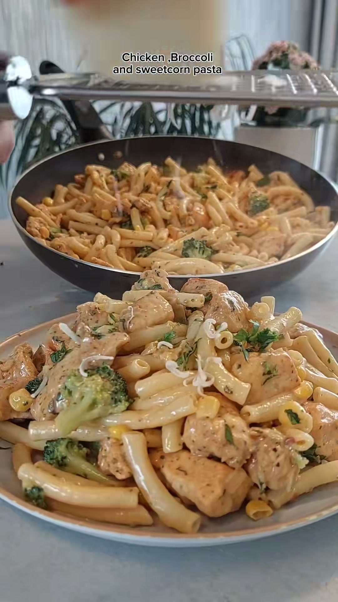 Chicken, Broccoli and Sweetcorn Pasta