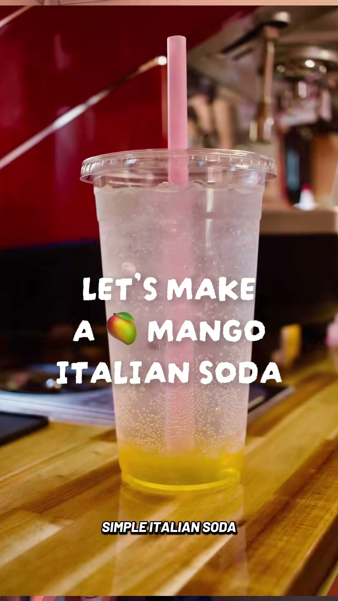 Mango Italian Soda