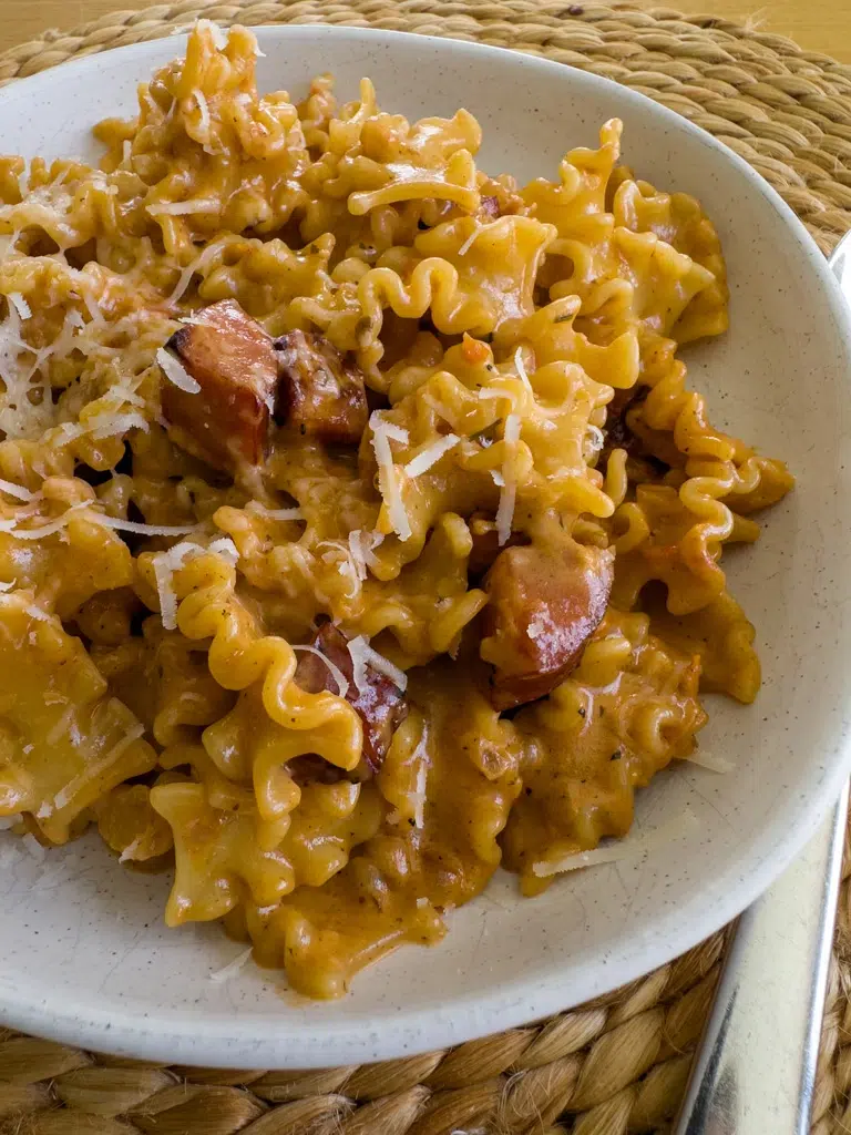 Garlic Chorizo Sausage Pasta