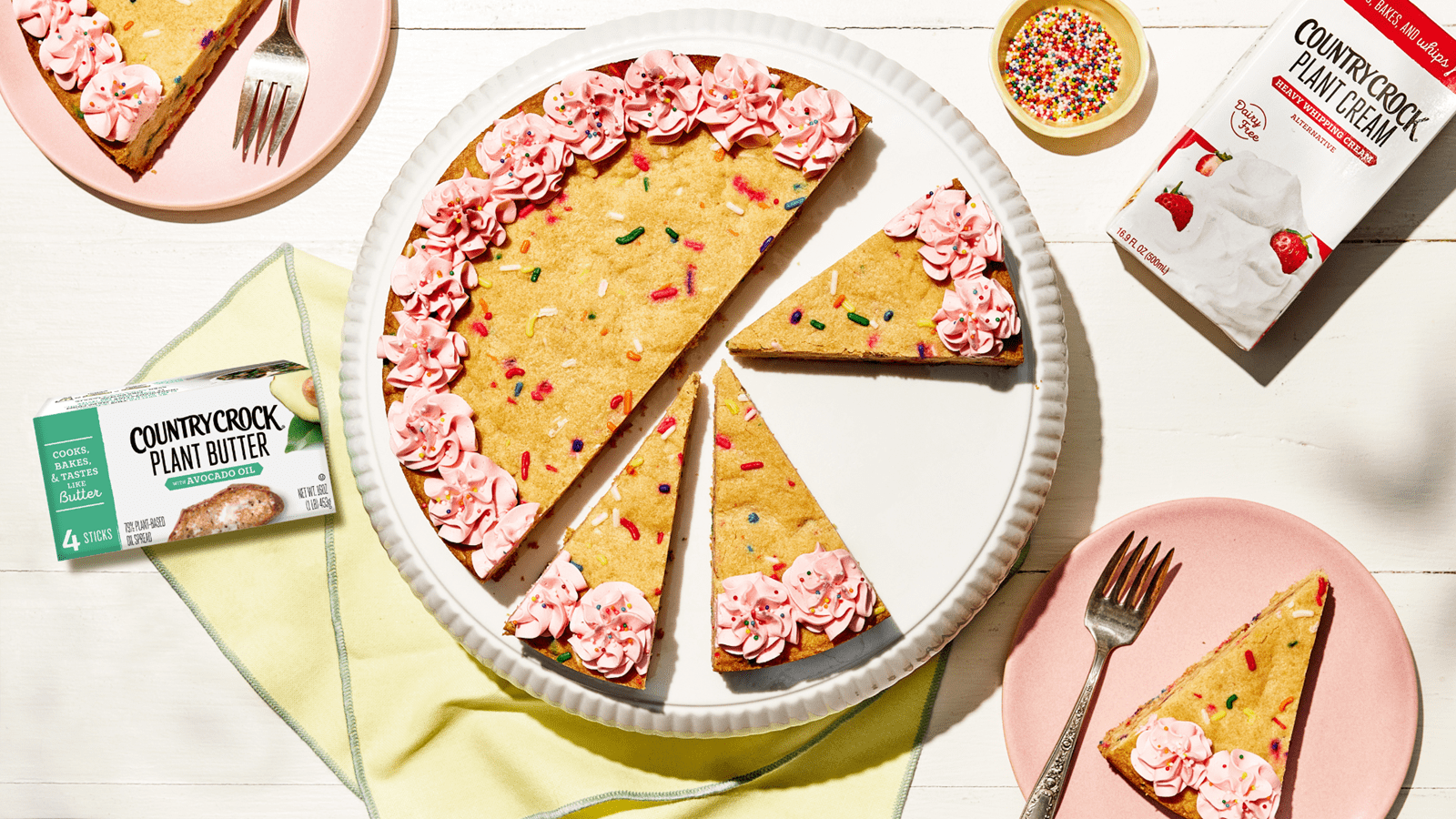 Dairy Free Sugar Cookie Cake