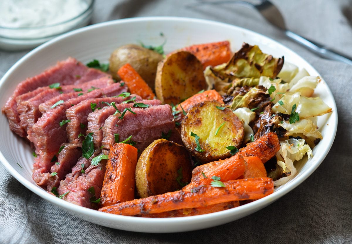 Corned Beef with Roasted Vegetables