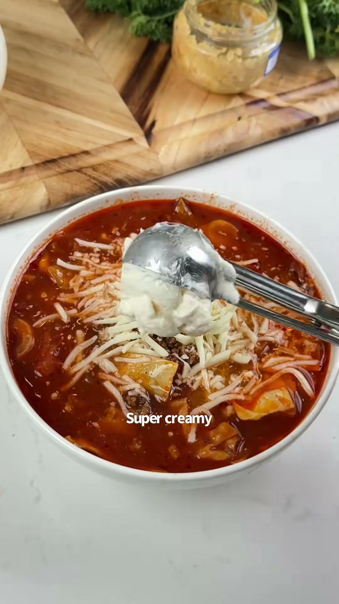 Cabbage Lasagna Soup