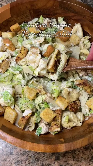 Chicken Caesar Tortellini Salad