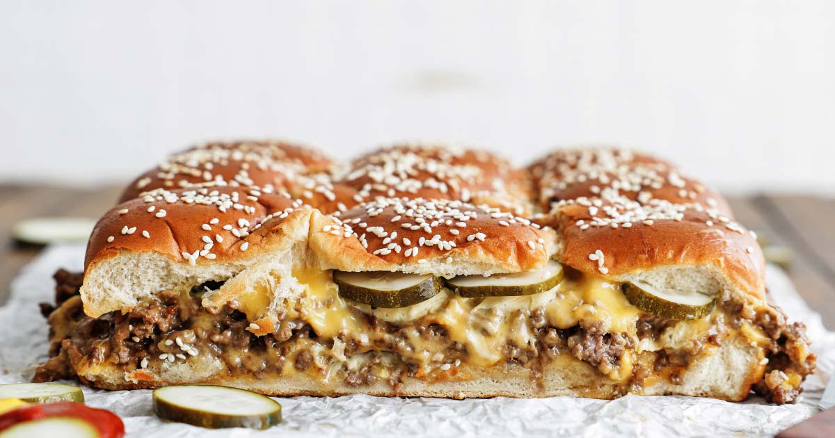 Pickle Ranch Cheeseburger Sliders