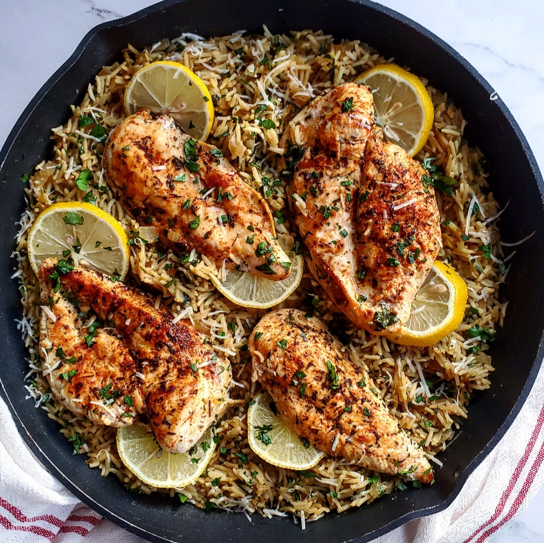 Lemony Chicken and Rice Casserole