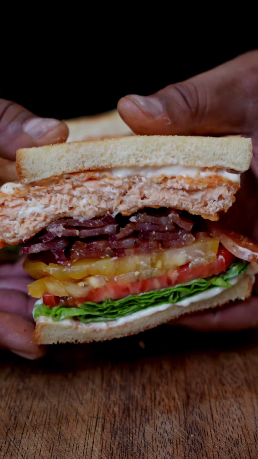 Fried Salmon BLT