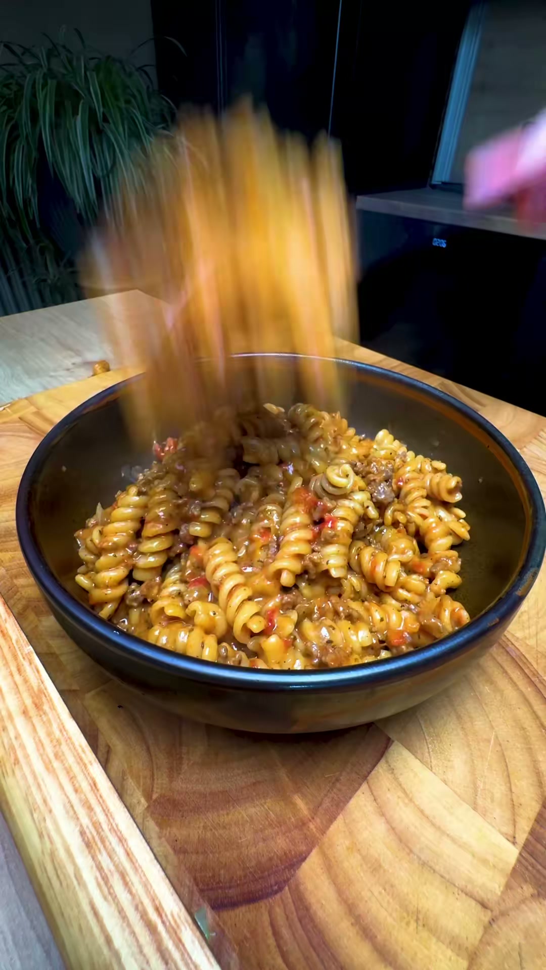 One-Pan Fusilli with Meat Sauce