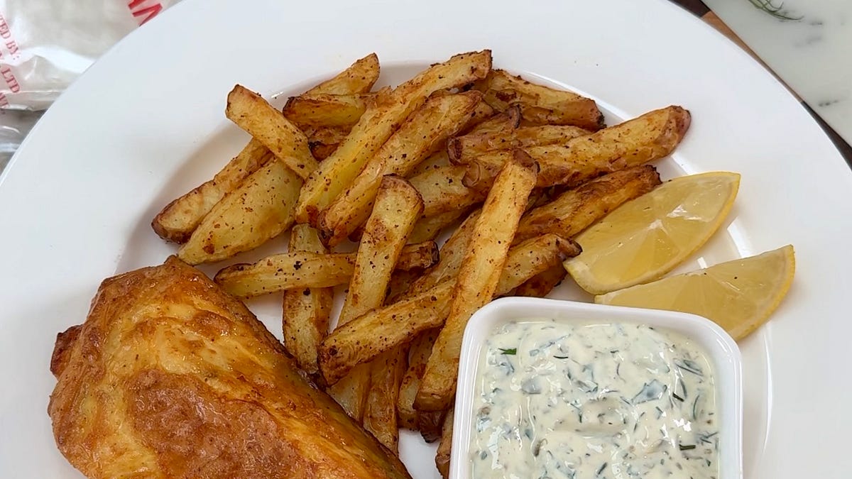 Crispy Rice Paper Fish and Chips