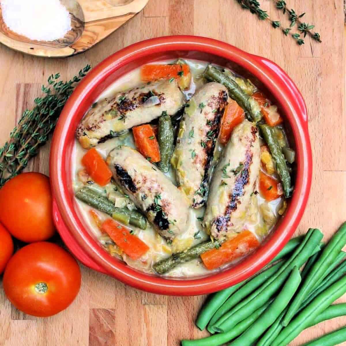 Sausage and Leek Casserole