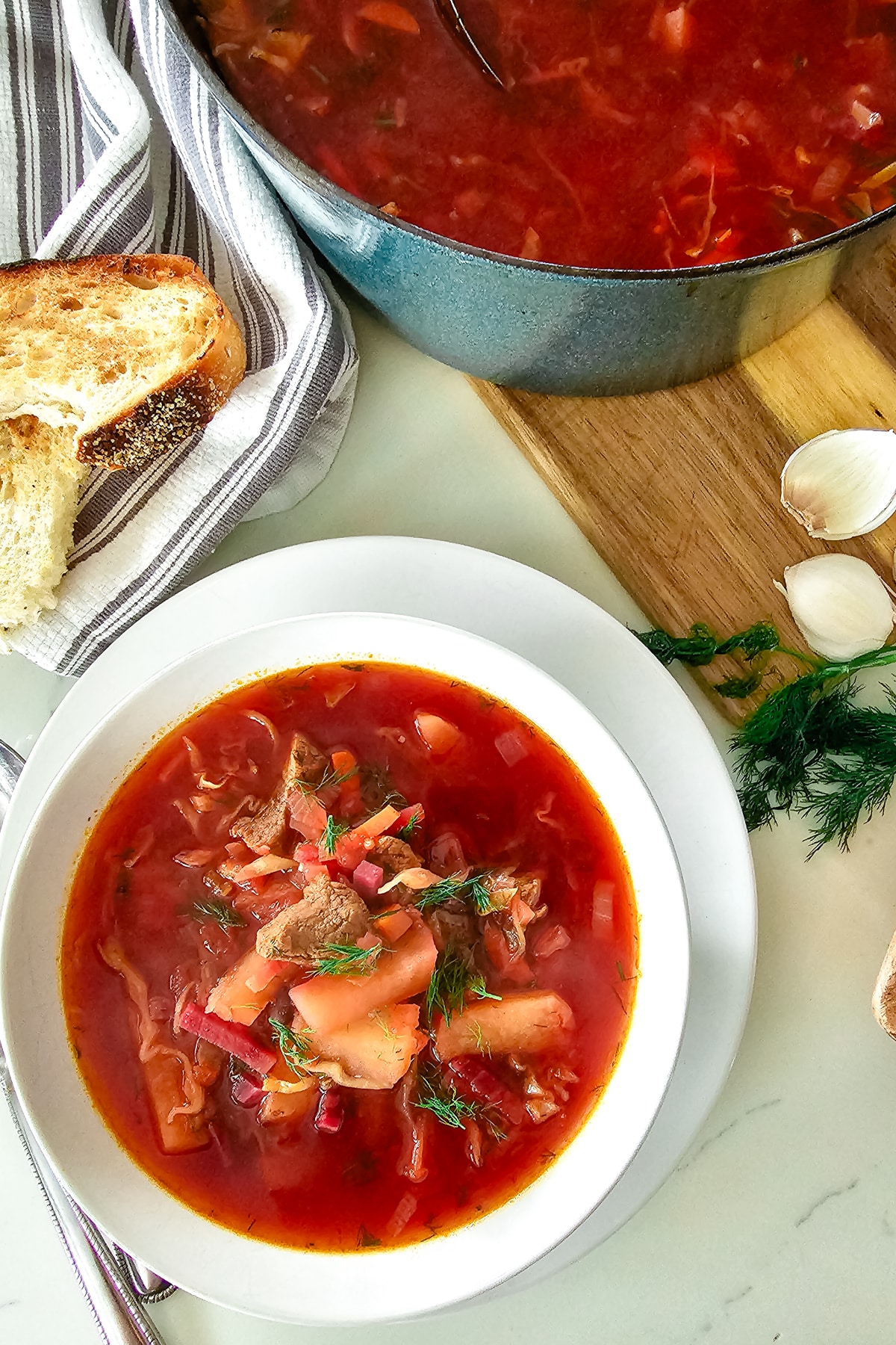 Borscht Recipe - Easy 40-minute Russian Beet Soup