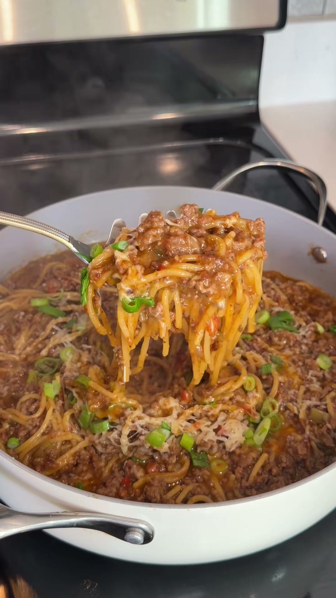 One-Pan Beef And Sausage Spaghetti