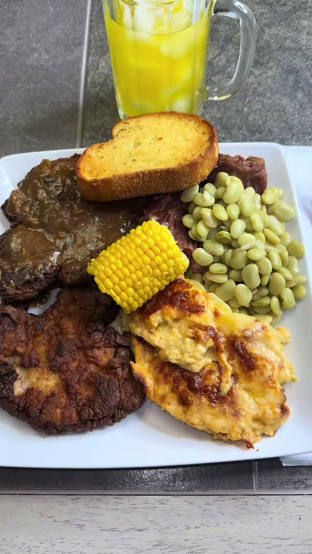 Fried Pork Chops and Scalloped Potatoes