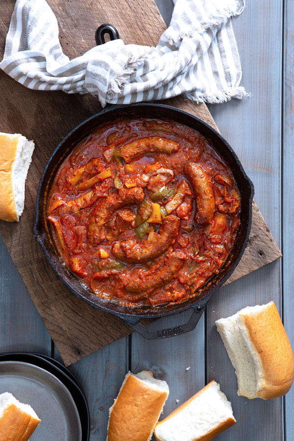 Baked Sausage and Peppers