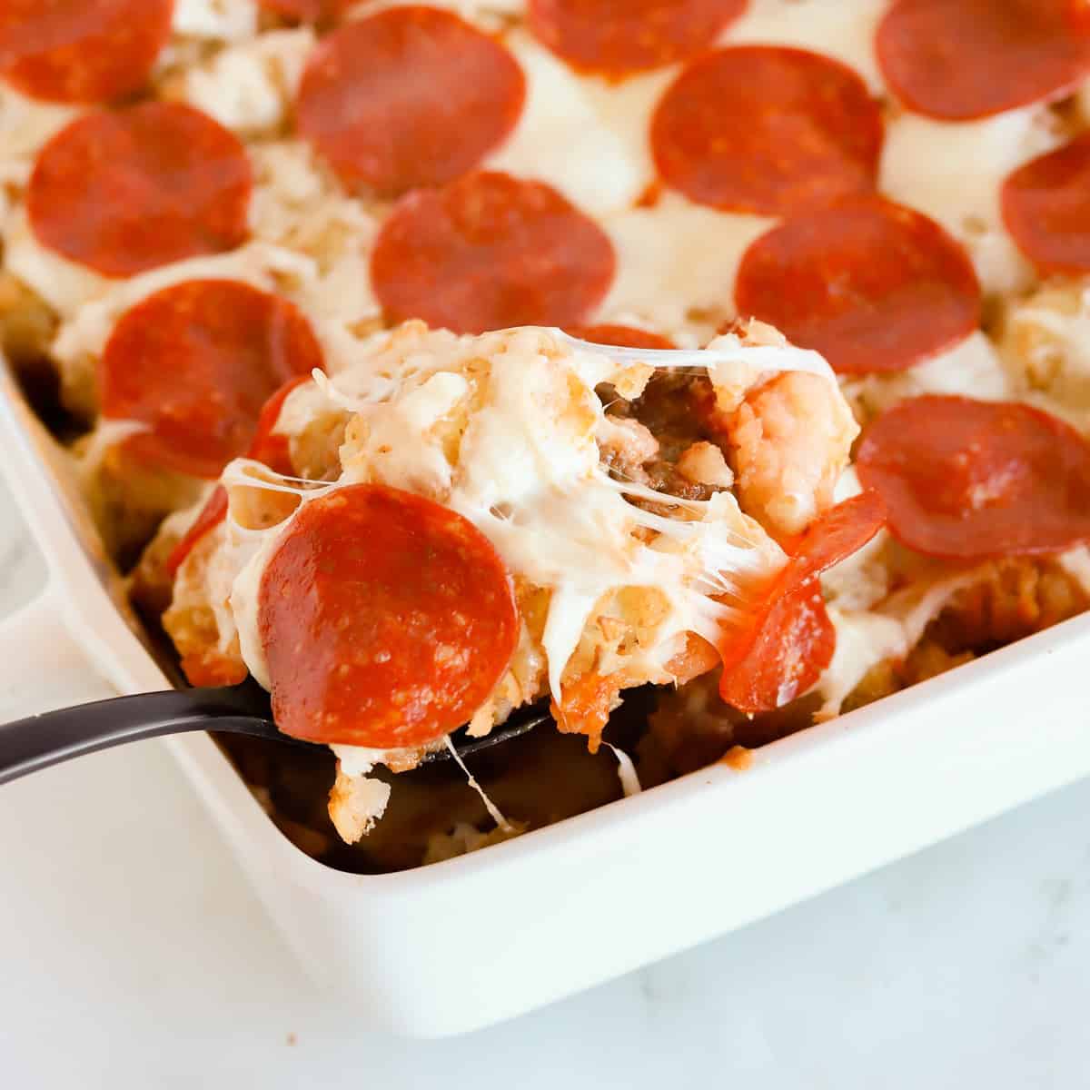 Pizza Tater Tot Casserole