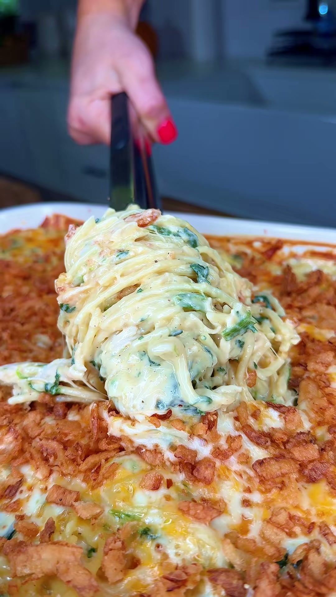 Creamy Baked Chicken Spaghetti