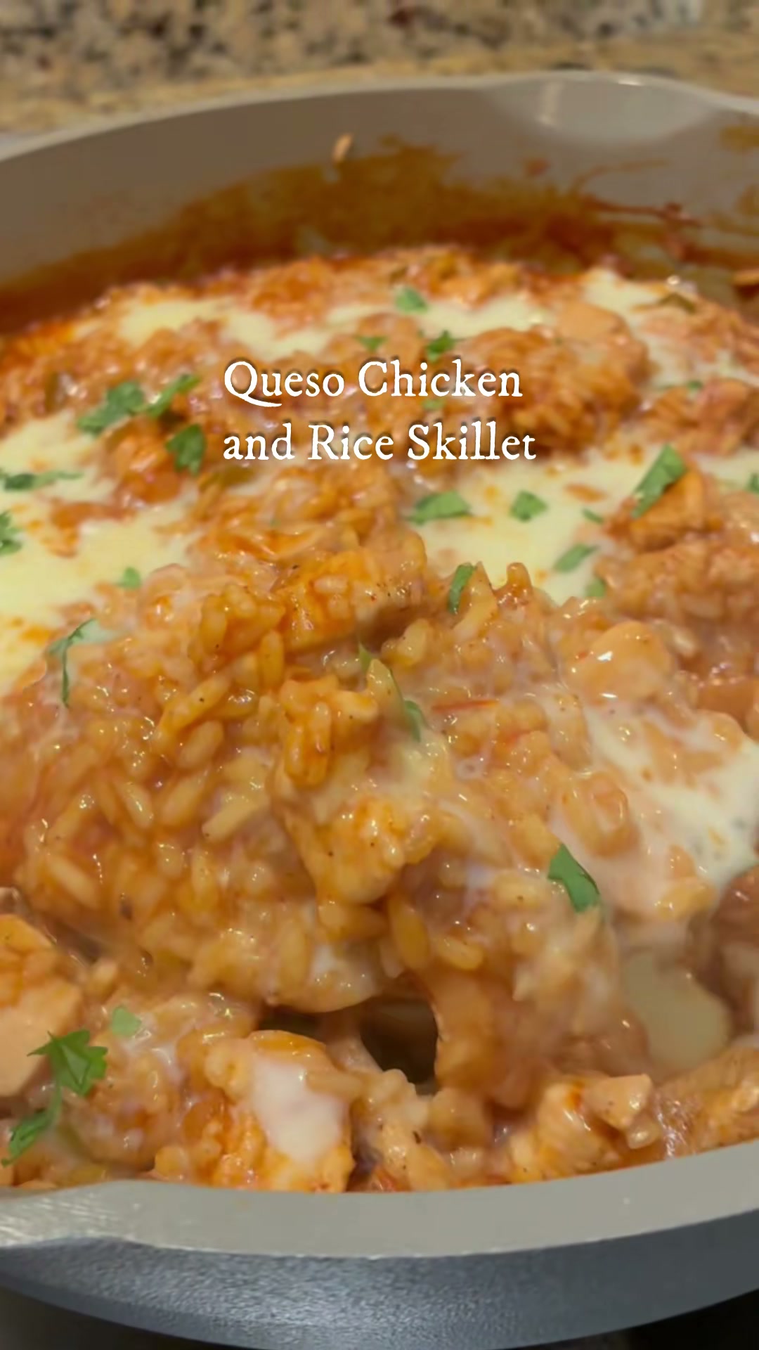 Queso Chicken and Rice Skillet