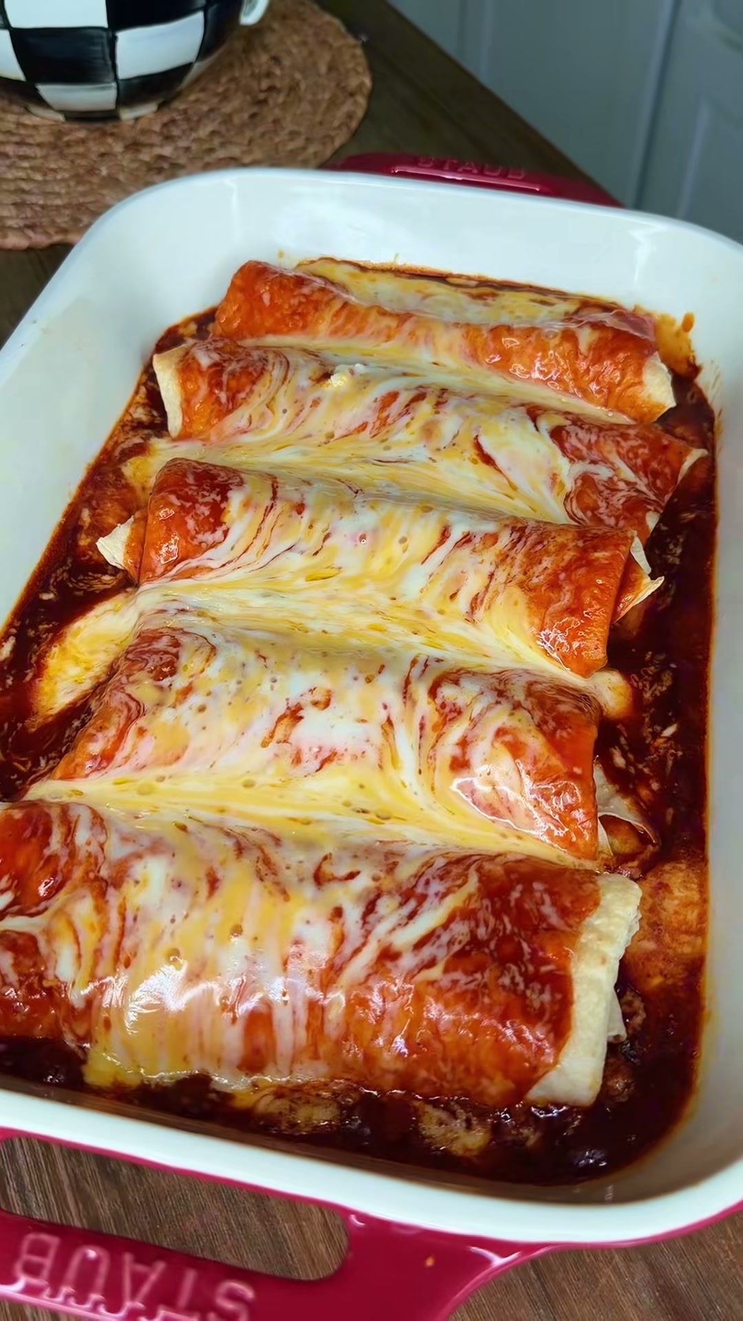 Creamy Chicken Bacon Ranch Enchiladas