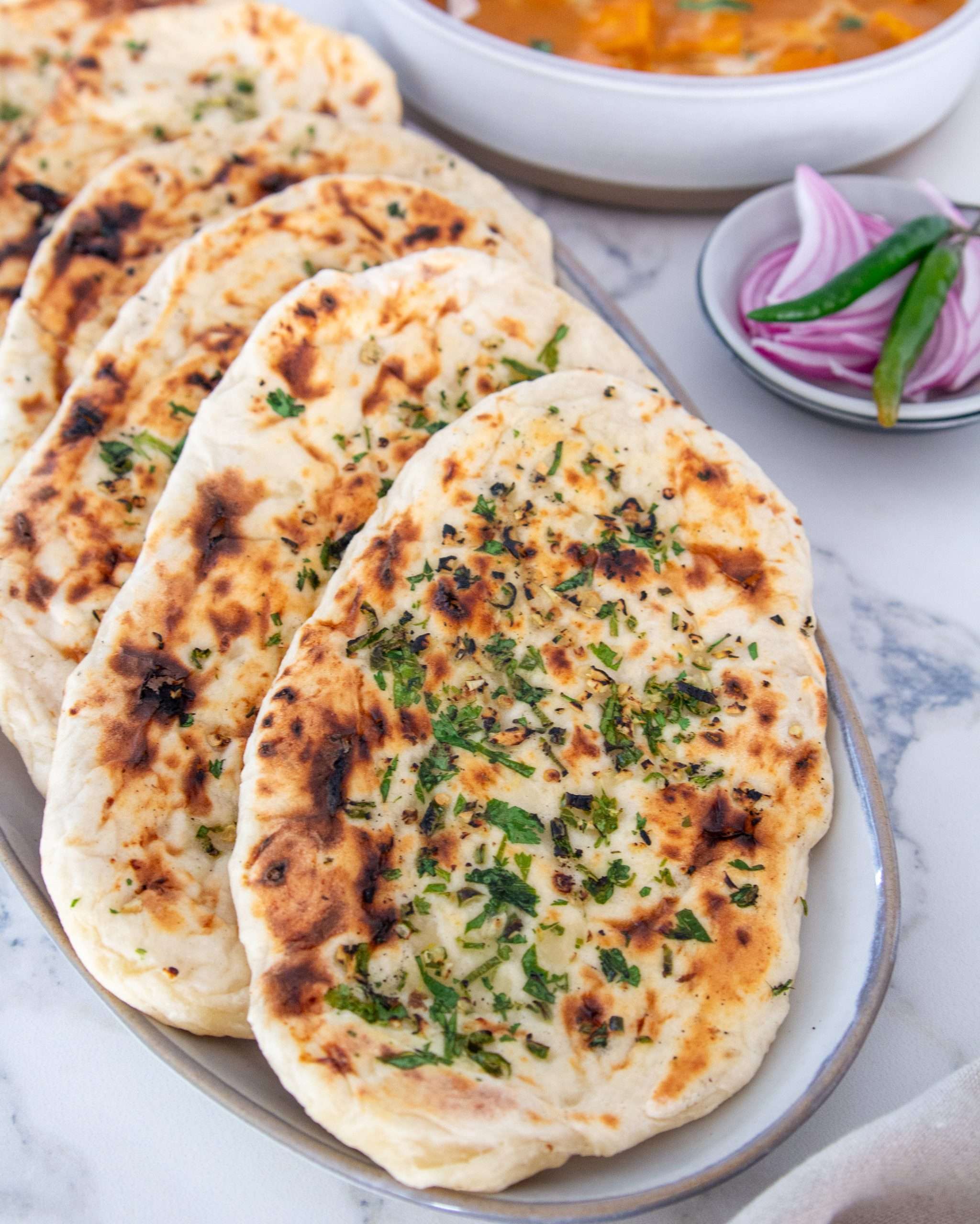 Cheesy Garlic Naan