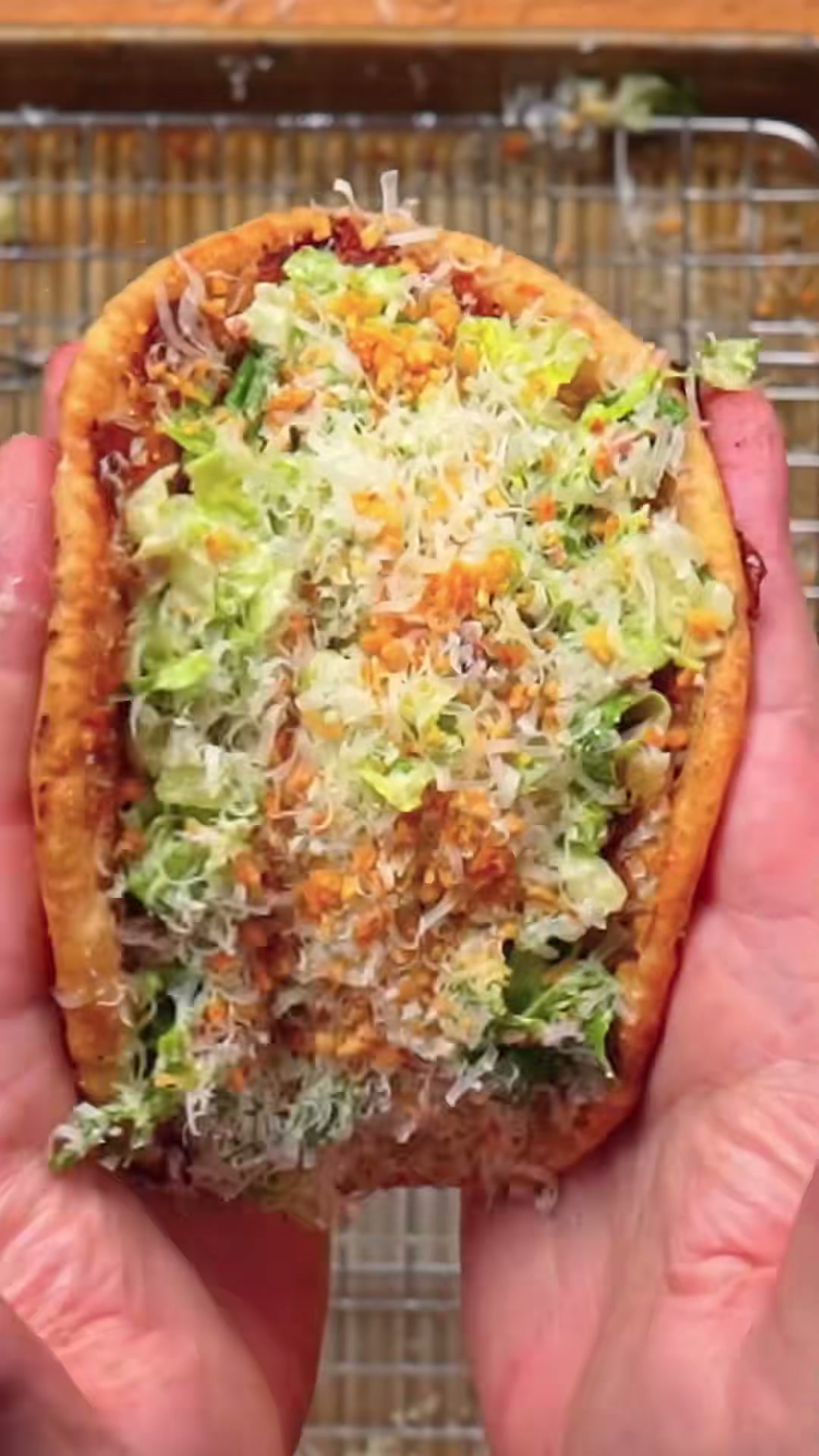 Chicken Caesar Salad Pita Tacos