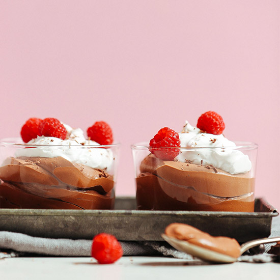Naturally Sweetened Vegan Chocolate Mousse