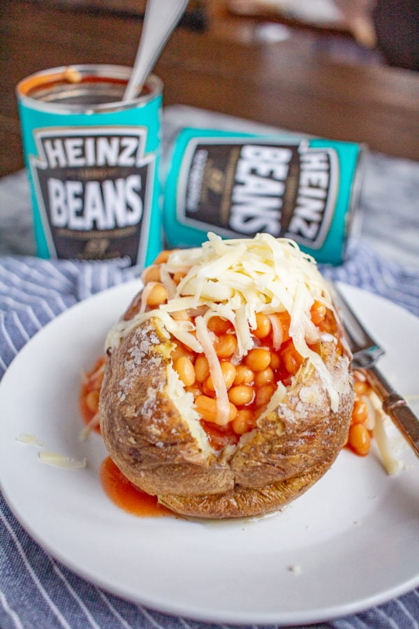 Jacket Potato with Beans and Cheese