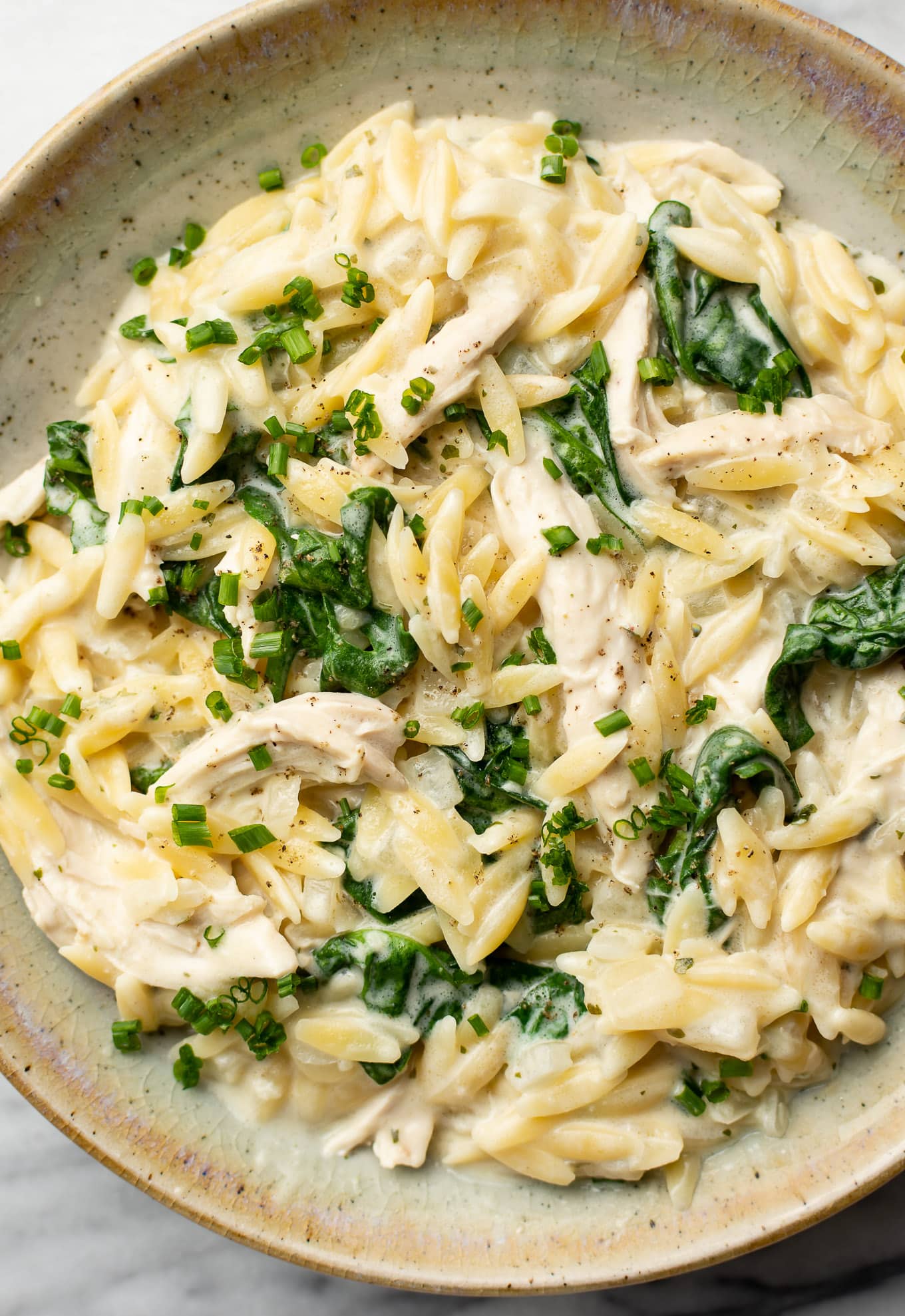 Creamy Boursin Orzo and Chicken