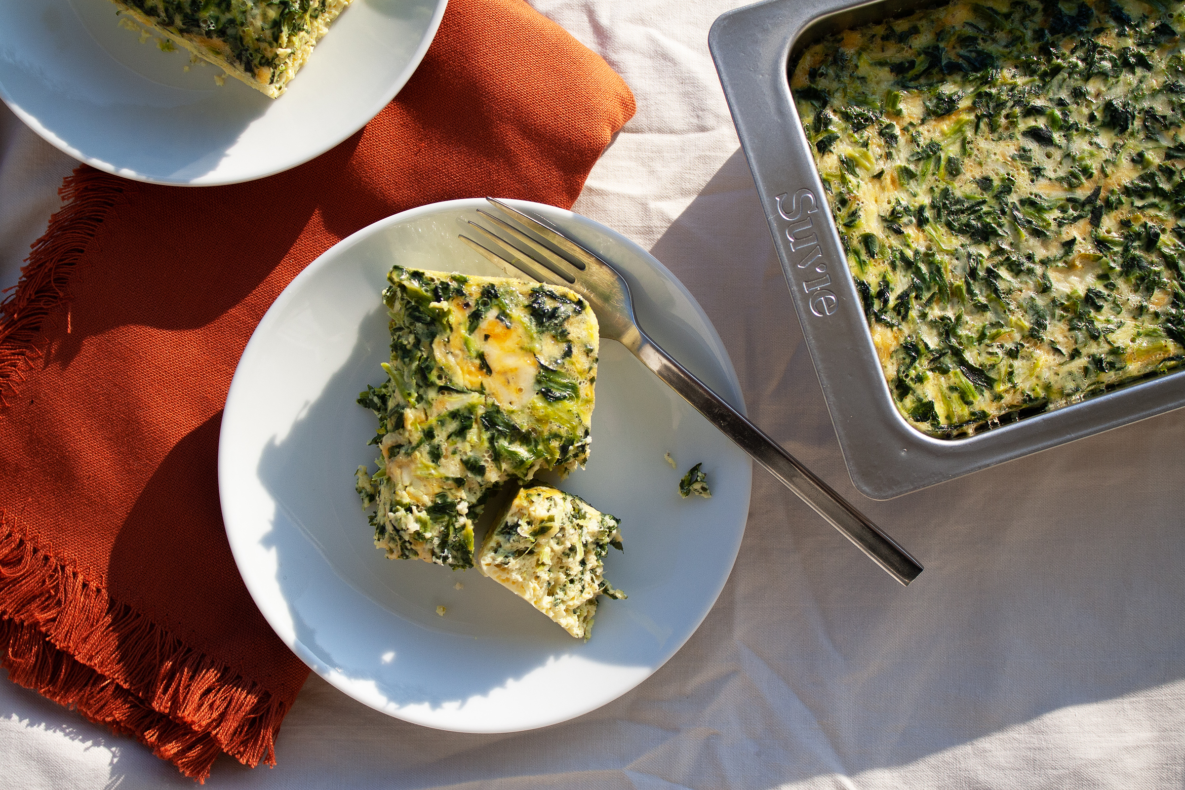 Cheesy Spinach Breakfast Bake