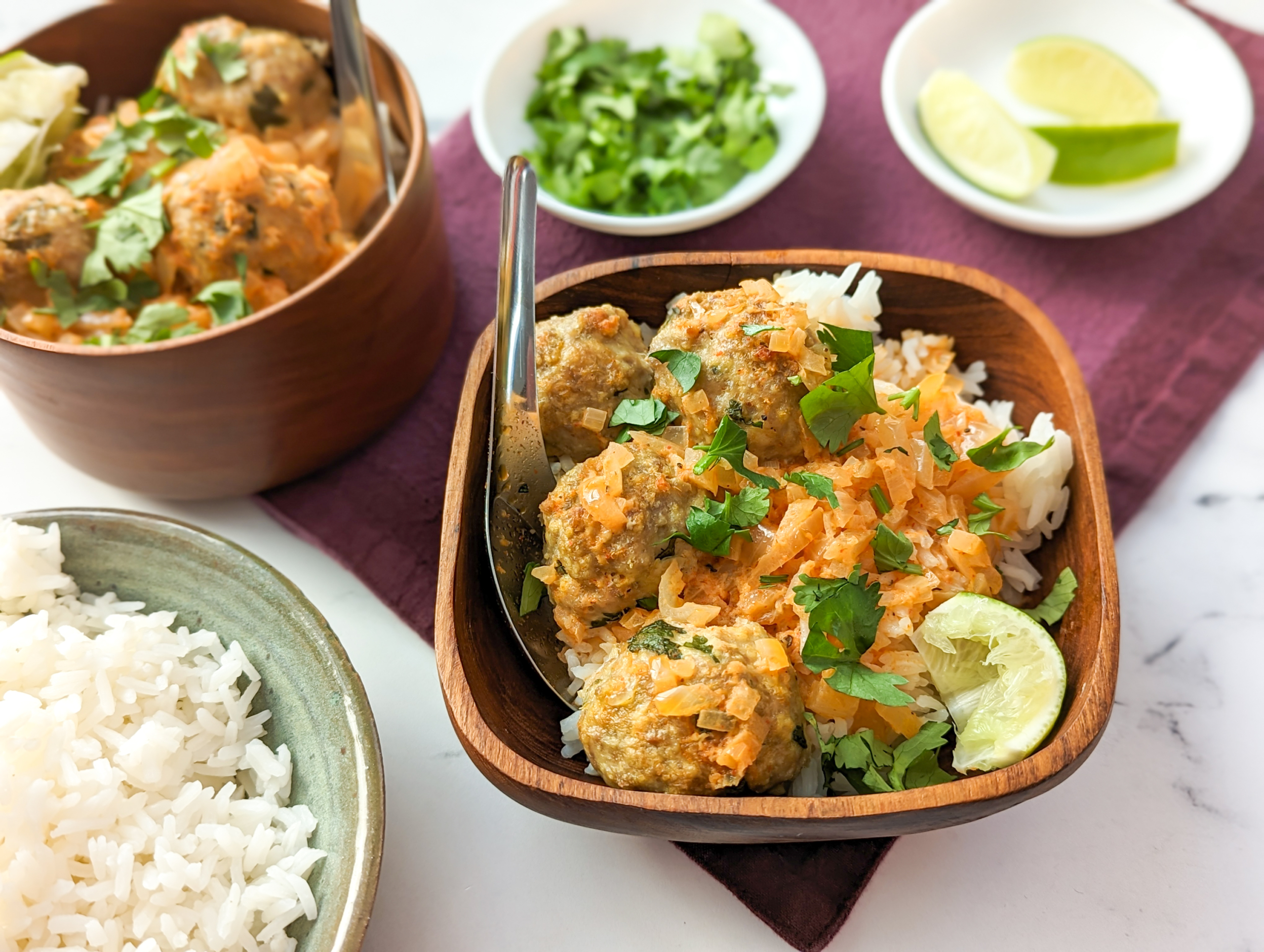 Coconut Curry Turkey Meatballs