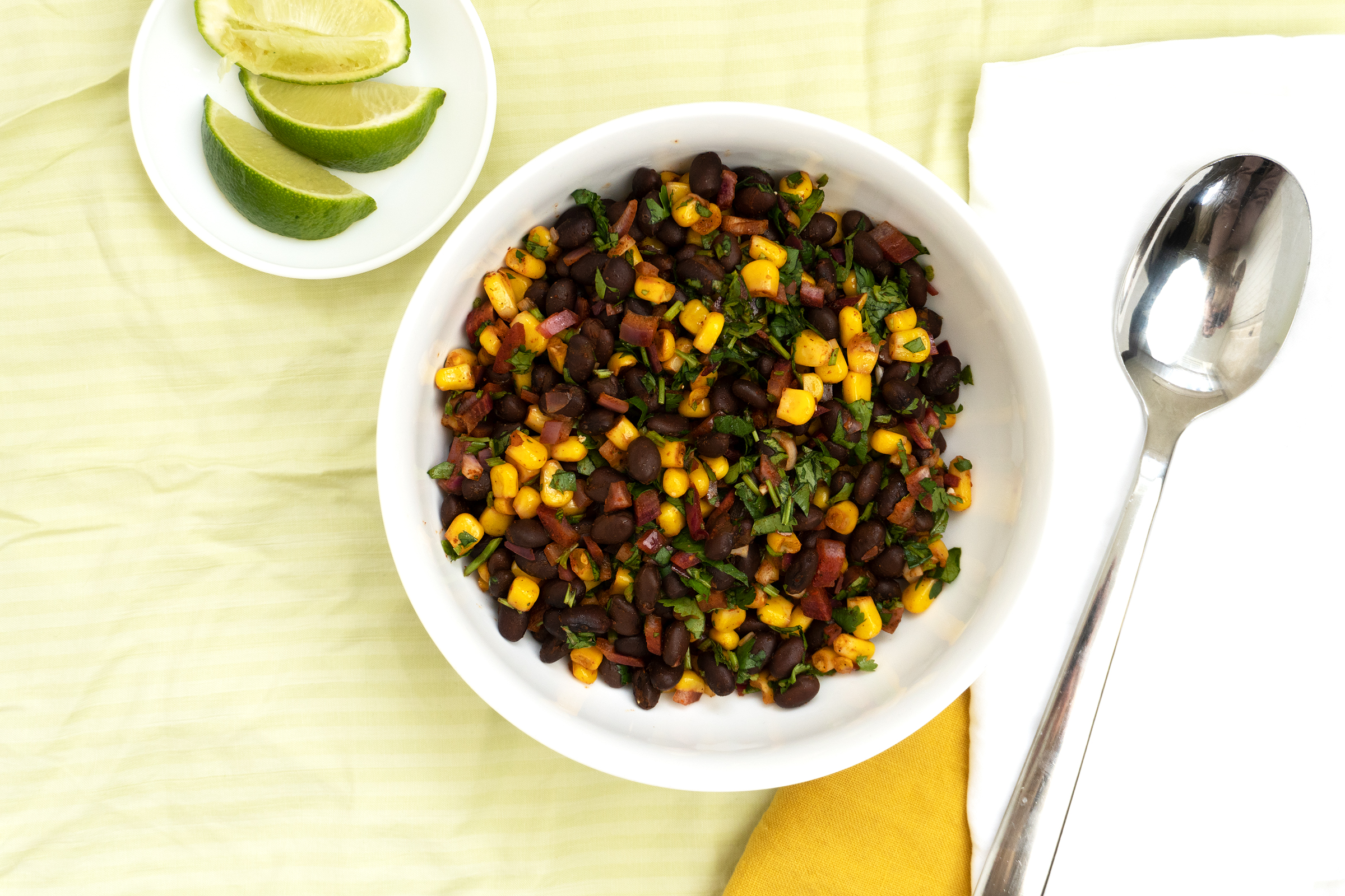 Corn and Black Bean Salad with Cilantro Lime Vinaigrette