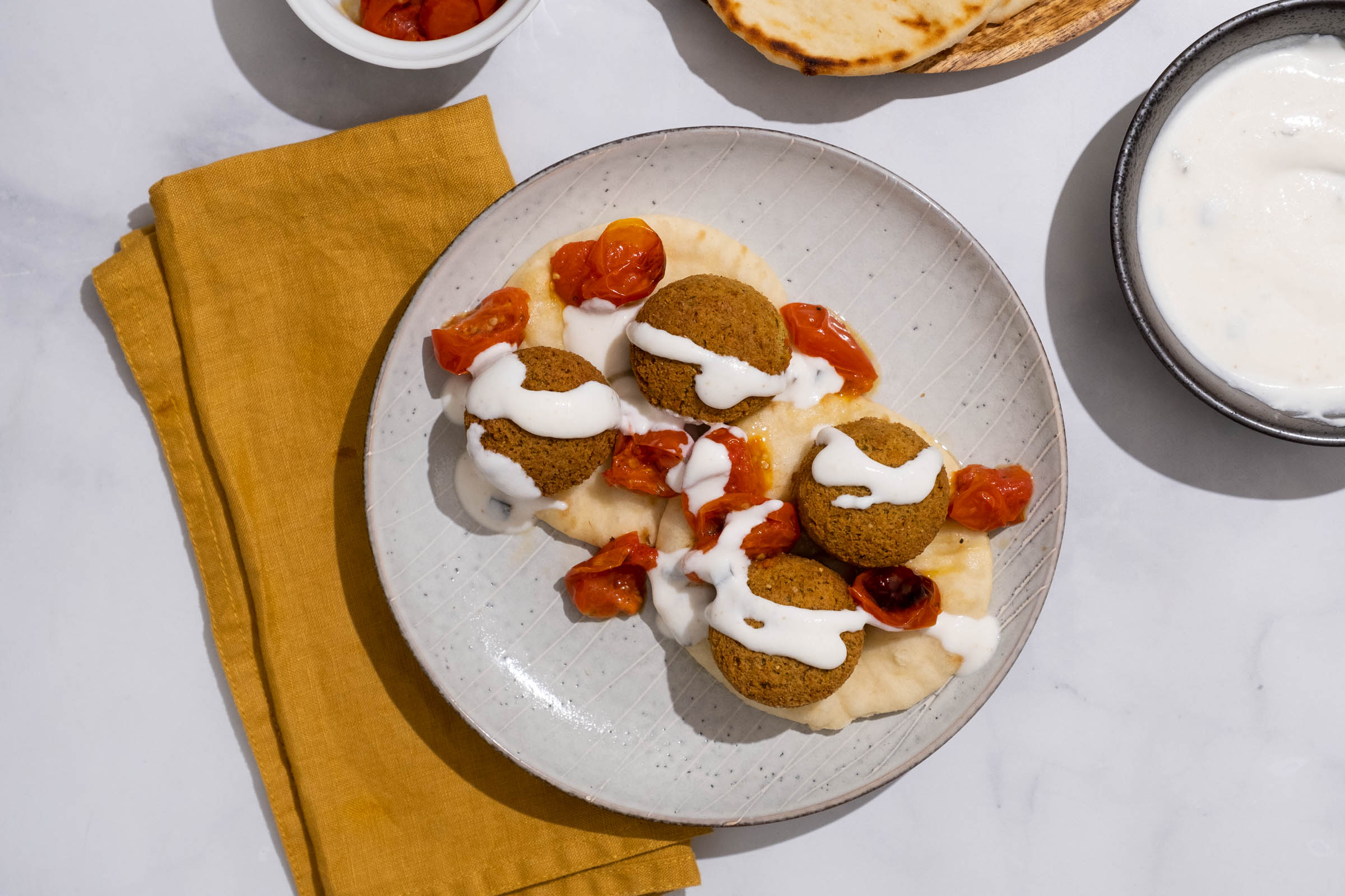 Falafel Pita Sandwiches