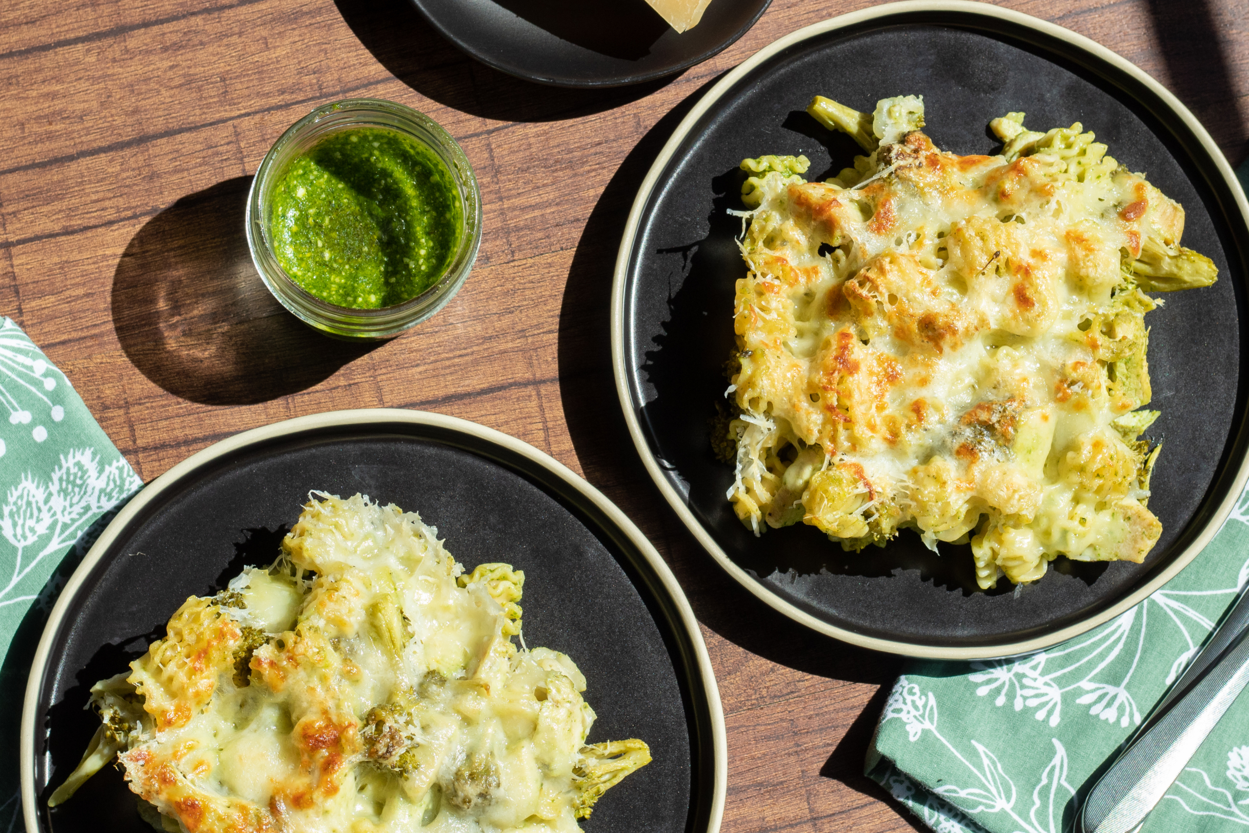 Chicken Pesto Pasta Bake