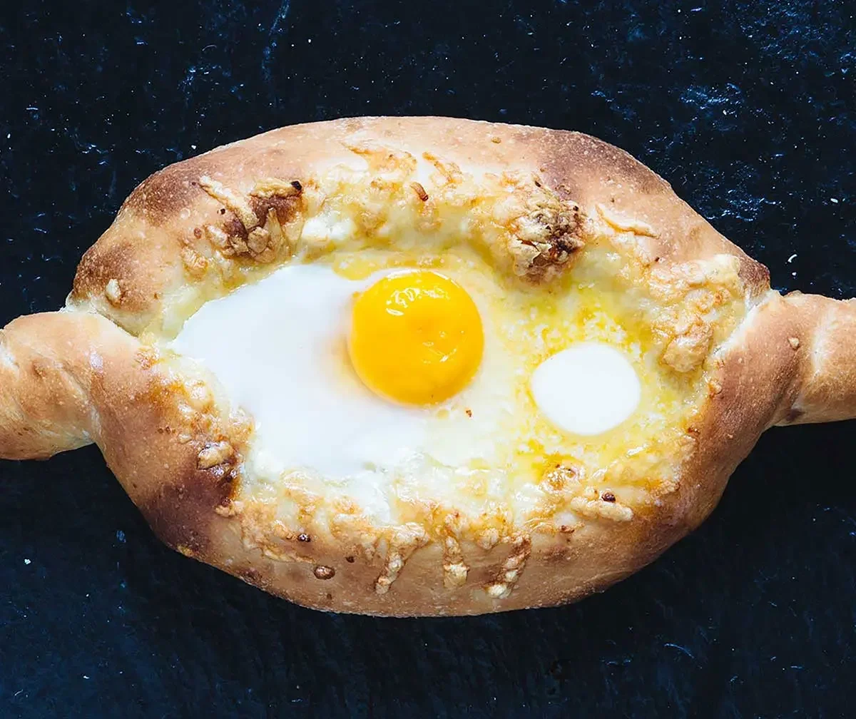 Adjaruli Khachapuri (Georgian Cheese Bread)