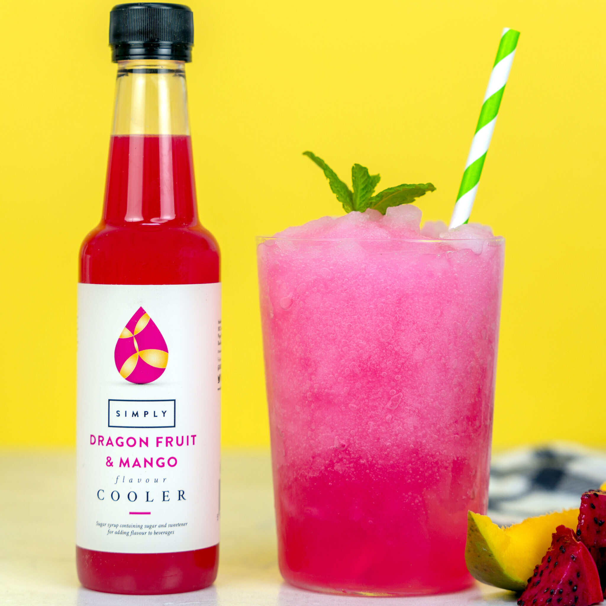 Strawberry, Basil and Cucumber Blended Cooler