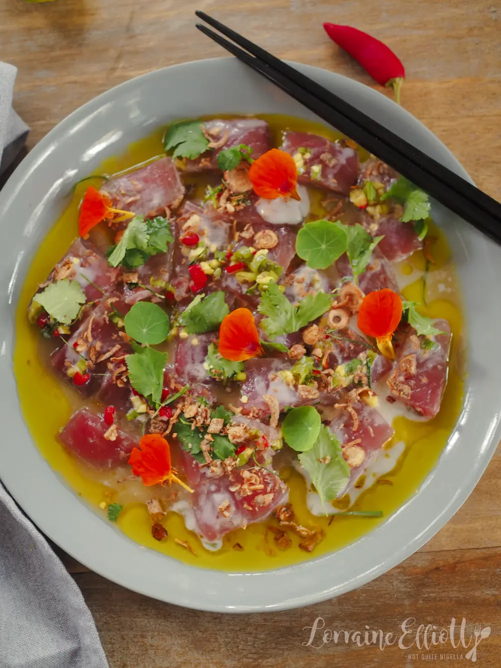 Asian Style Tuna Sashimi