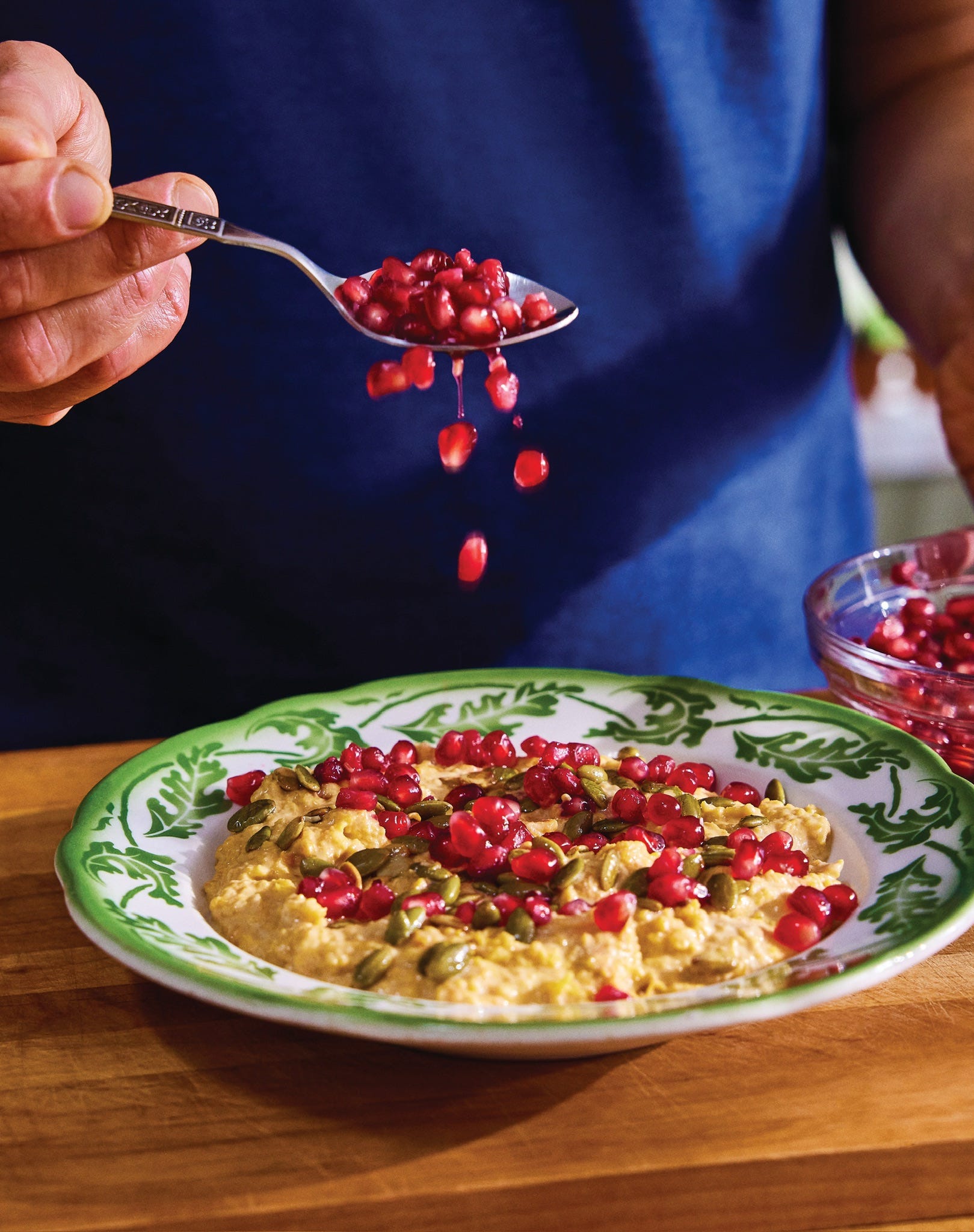 Butternut Squash Baba Ganoush with Pomegranate Seeds & Pepitas