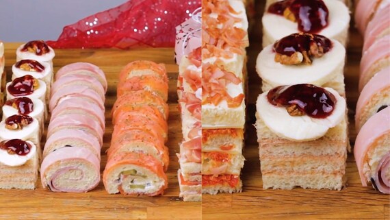 Homemade No-Bake 5-Ways Canapés Appetizers