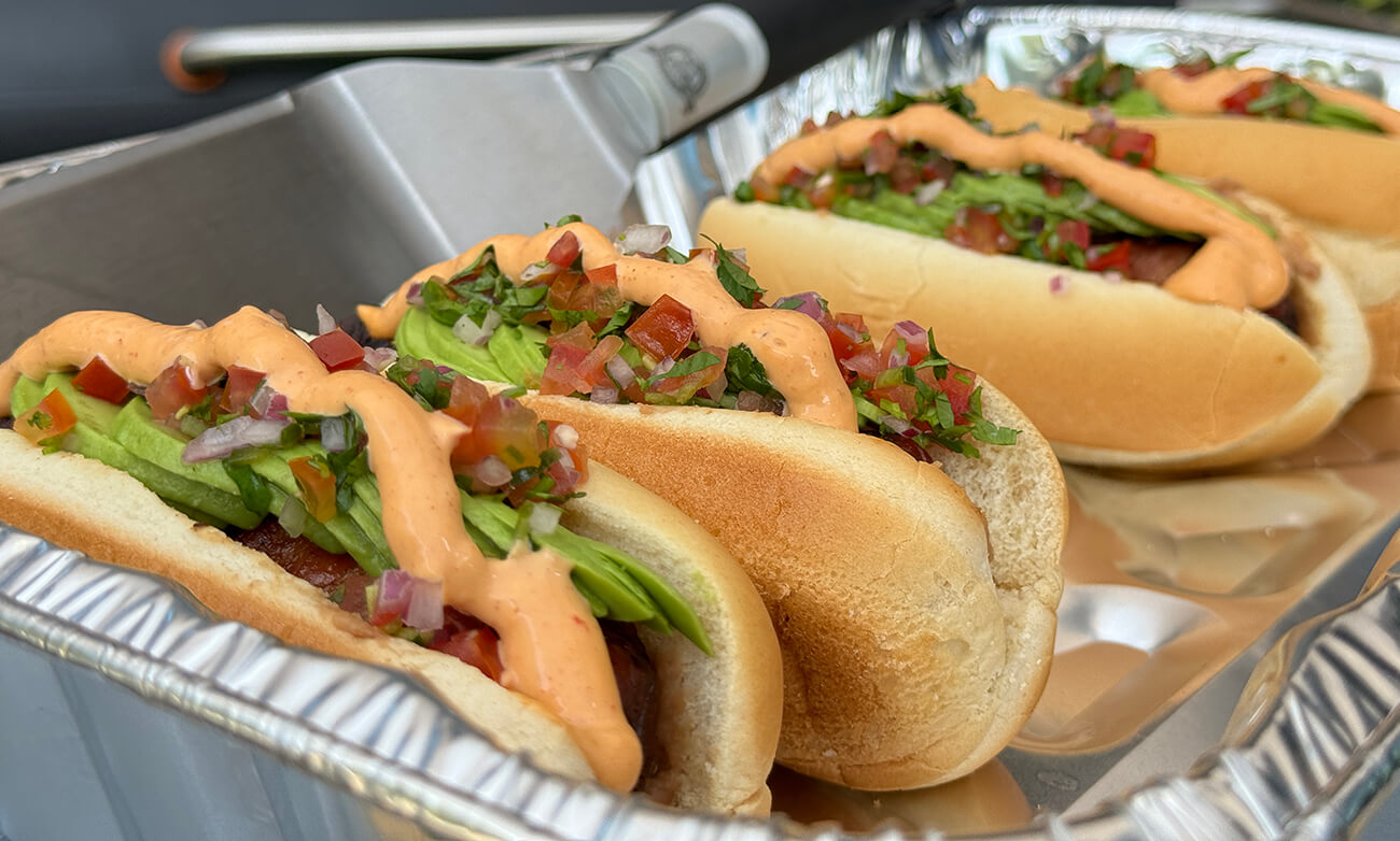 Grilled Sonoran Hot Dogs