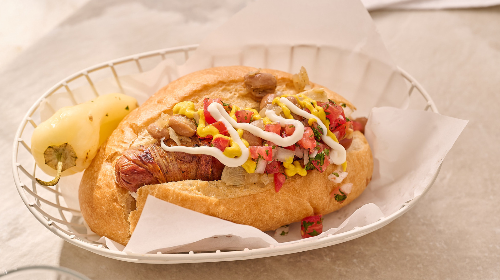 Bacon-Wrapped Sonoran Hot Dog Recipe