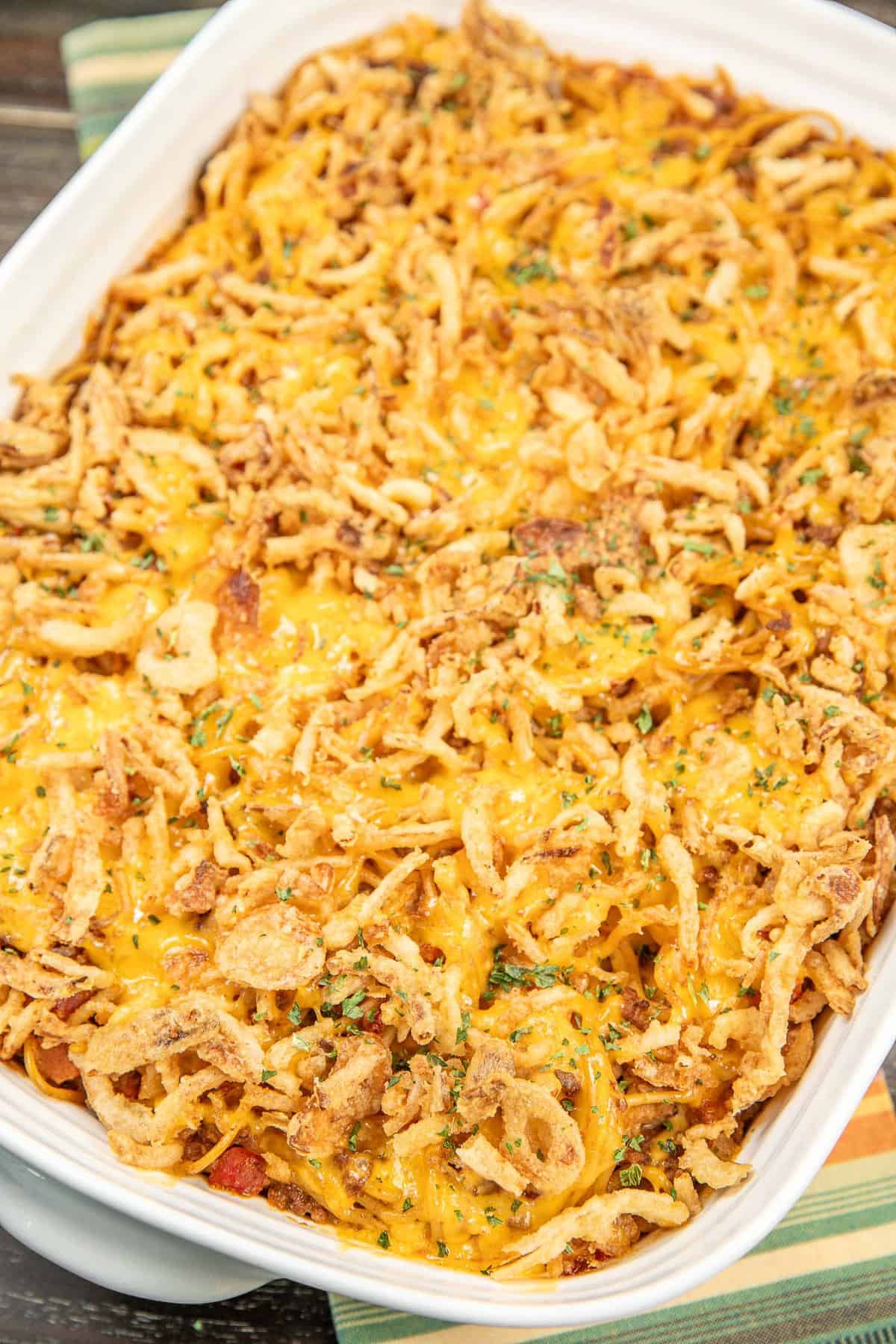 Chili Spaghetti Casserole