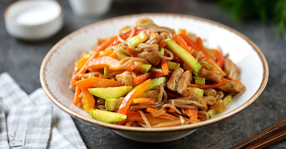 Pork and Soba Stir