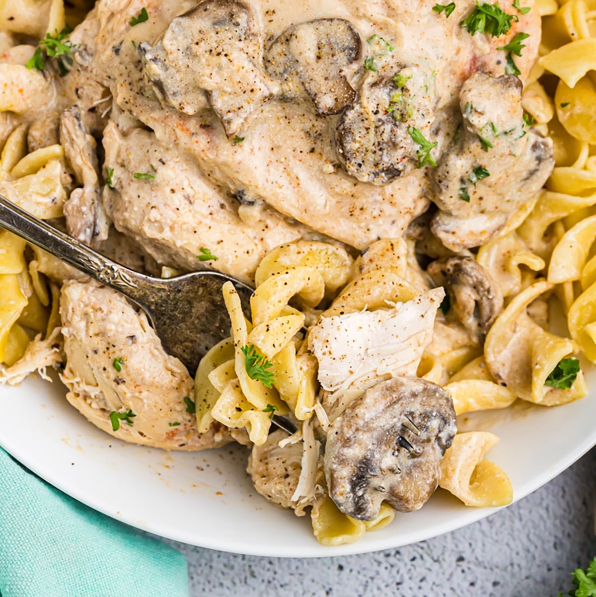 Crockpot Cream of Mushroom Chicken