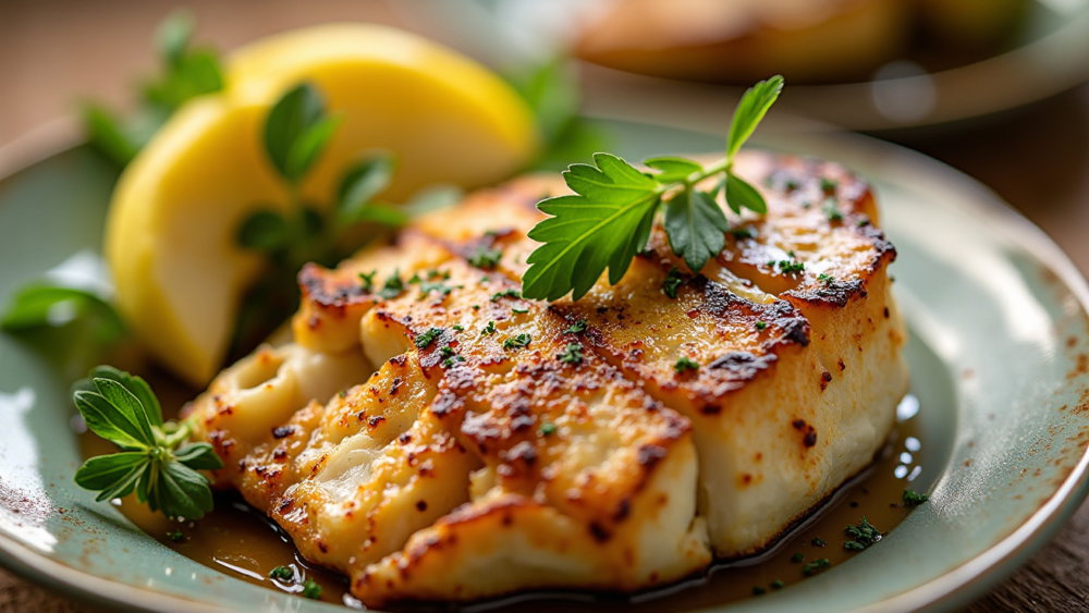 Grilled Lemon Garlic Amberjack