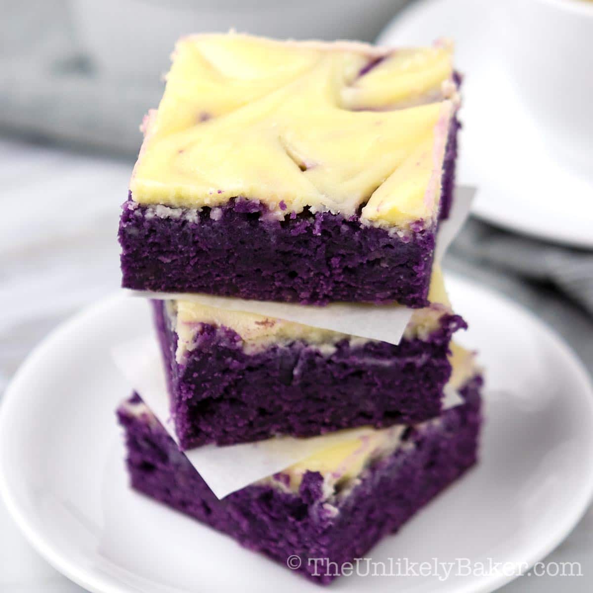 Ube Cheesecake Bars Recipe